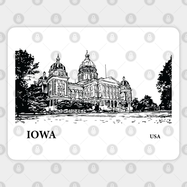 Iowa State USA Magnet by Lakeric
